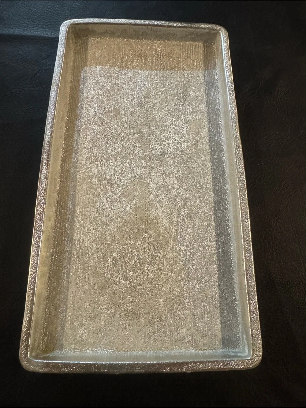 Silver Decorative Rectangular Tray - Home Bath